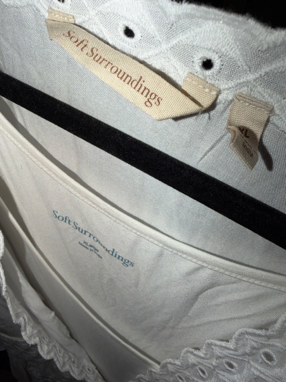 Soft Surroundings XL White Embroidered Top
over connected tank, good con🩷 - Picture 2 of 12
